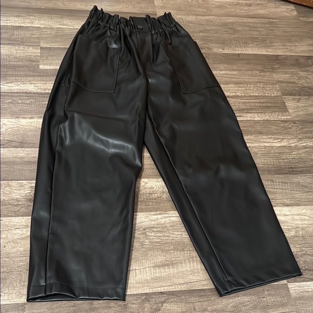 Women's Black "leather" Pants